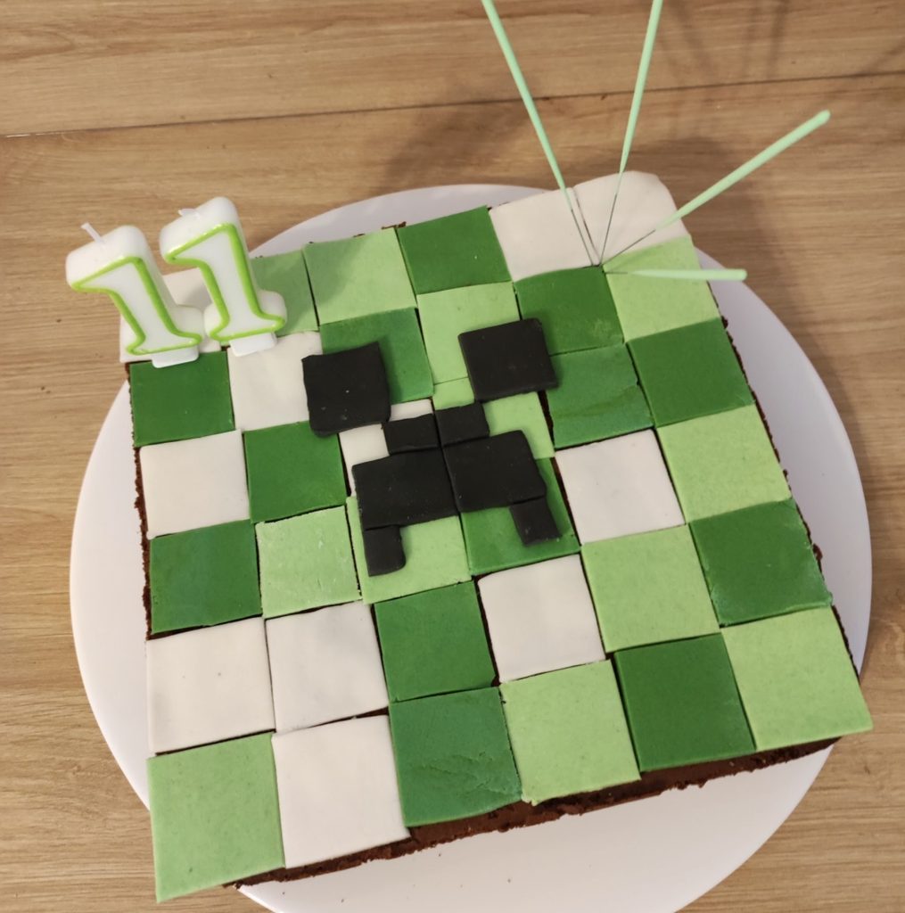 gateau minecraft